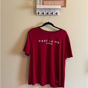 ⭐️B1G1FREE⭐️ NWOT Maroon T-shirt